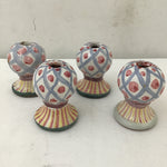Set of 4 Mackenzie Childs Tassel Tops