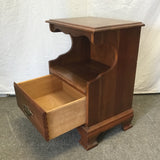 Single Vintage Federal Solid Cherry 2-Tier Night Stand