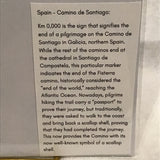 Alexa PM Photography Camino de Santiago Sign, Spain 8x10 Matted Photo Print
