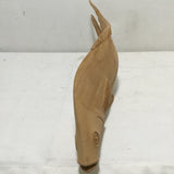 Hand-Carved Wooden Fish Sculpture