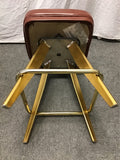 Pair of MCM Gasser Chair Co. Red Counter Height Casino Swivel Bar Stools