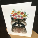 Cruz Illustrations "The Soulful Raccoon" Greeting Card