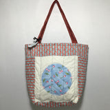Adriana Cárdenas B. Handmade "Cerezas y Flores" Quilted Bag