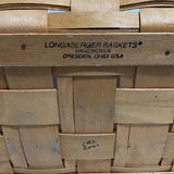2001 Longaberger Woven Solid Maple Picnic Basket