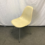 Vintage MCM Herman Miller Yellow Fiberglass Bucket Accent Chair