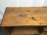 Vintage Danish Modern Solid Pine 4-Tier Shelf