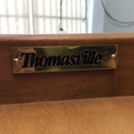 Modern Thomasville Mahogany Veneer Oval Coffee Table