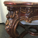 Vintage Red Painted Coffee Table
