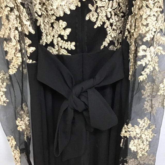 Old Stock! Fashion Nova "Last Call" Gold Embroidered Black Jumpsuit Mimi's Attic Ithaca Old Stock! Fashion Nova "Last Call" Gold Embroidered Black Jumpsuit Mimi's Attic Ithaca