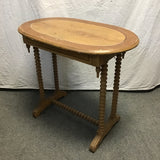 Vintage Solid Pine Spindle Side Table