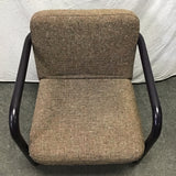 Vintage Kinetics Brown-Upholstered Canitlever Accent Chair