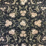 Modern Brown & Black Floral 5 x 7.5 Area Rug