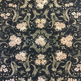 Modern Brown & Black Floral 5 x 7.5 Area Rug