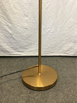 Modern MCM Bronze Metal 3-Bulb Floor Lamp