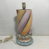 Retired Mackenzie-Childs Ceramic Twist Table Lamp