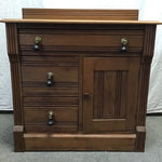 Antique Late 1800's Craftsman Solid Maple 3-Drawer Washstand