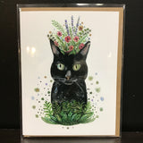 Cruz Illustrations "Black Cat" Greeting Card