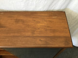 Vintage Solid Cherry Glass-Front Bookcase