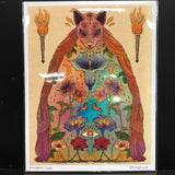 Yen Ospina "Prudent Lobo" 8.5x11 Signed Art Print