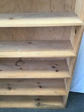Modern Unfinished Solid Pine 6-Tier Shelf