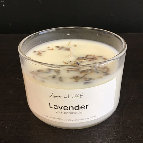 Lavender in Luxe 4oz "Lavender" Botanical Candle