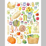 Marika Chew "Farmer's Market" 9x12 Signed Art Print