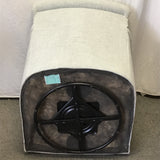 Contemporary England Furniture "Jakson" Grey Upholstered Swivel Armchair