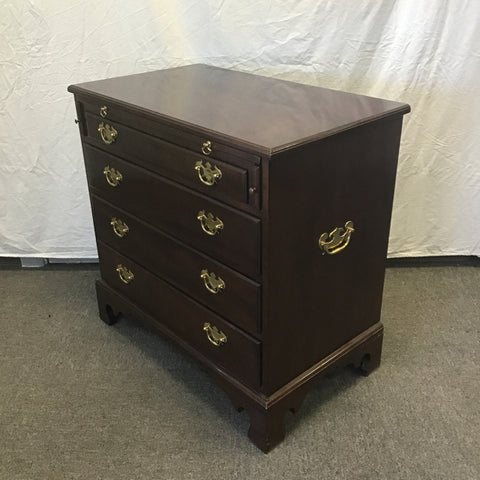 Vintage Federal Kittinger Solid Walnut 4-Drawer Night Stand