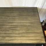 Modern Grey Oak Veneer Expanding Dining Table