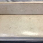 Vintage MCM Off-White Vinyl Day Bed