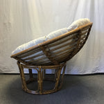 Modern Medium-Stained Rattan Papasan Chair