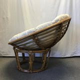 Modern Medium-Stained Rattan Papasan Chair