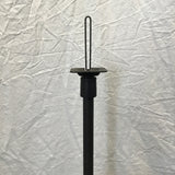 Pair of Black Metal Adjustable-Height Speaker Stands