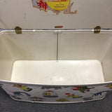 Vintage MCM Pearl-Wick Off-White Vinyl "Gay Time" Toy Chest