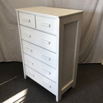 Modern Craftsman White 6-Drawer Chest of Drawers