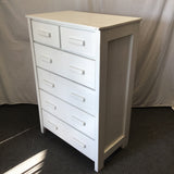 Modern Craftsman White 6-Drawer Chest of Drawers