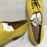 New in Box! Julia Bo Custom Yellow Leather "Vienna" Oxford 2" Pump Heels