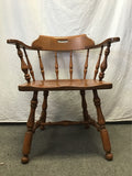 Vintage Ethan Allen Solid Cherry Spindle Office Chair