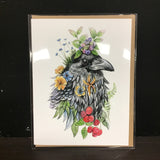 Cruz Illustrations "Raven" Greeting Card