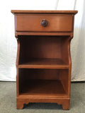 Vintage Ethan Allen Solid Cherry 3-Tier 1-Drawer Night Stand