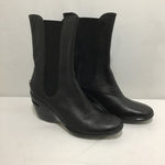 Cole Haan "Austyn" Black Faux Leather Ankle Boot