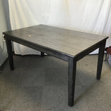 Modern Grey Oak Veneer Expanding Dining Table