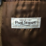 Vintage Paul Stuart Brown Wool Double-Breasted Long Coat