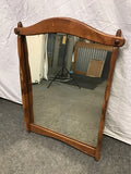 Vintage Medium-Stained Cherry Mirror