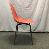 Vintage Orange Fiberglass Bucket Accent Chair