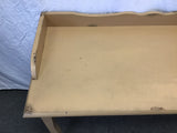 Vintage Tan-Painted 1-Drawer Writing Desk