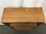 Faux-Oak Laminate 4-Tier Shelf