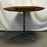 Custom Cherry Veneer Octogonal Pedestal Dining Table