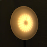 Contemporary Black Metal Torchier & Reading Light Floor Lamp