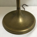 MCM Lamb Bros. Slag Shade & Tulip Barrel Table Lamp